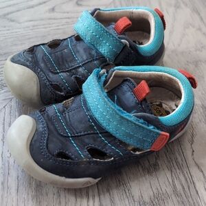 Kids Blue and Gray Shoes